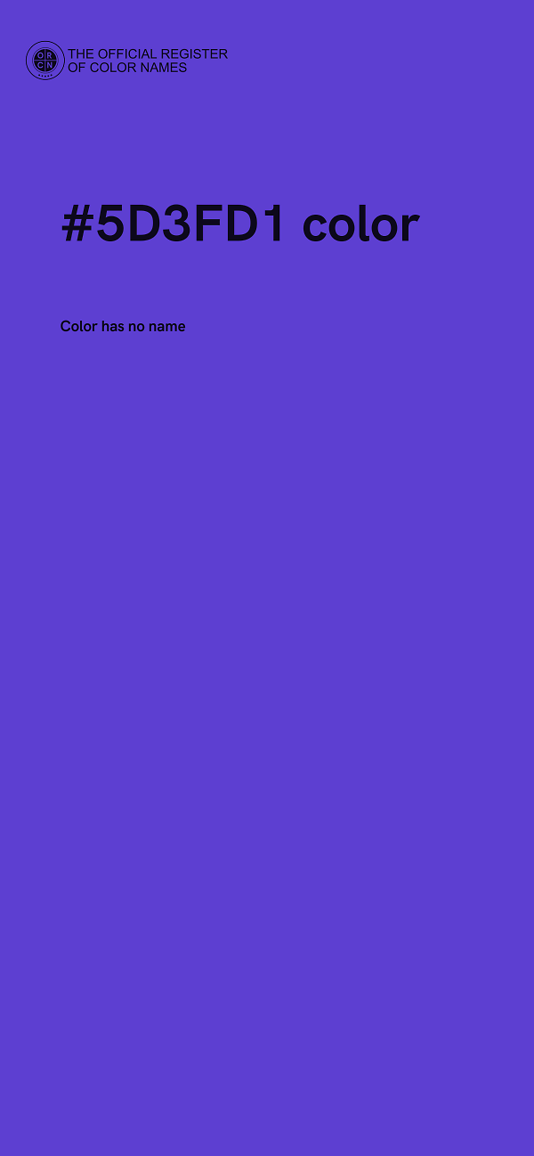 #5D3FD1 color image