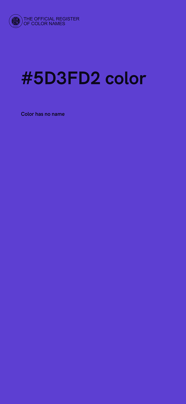 #5D3FD2 color image