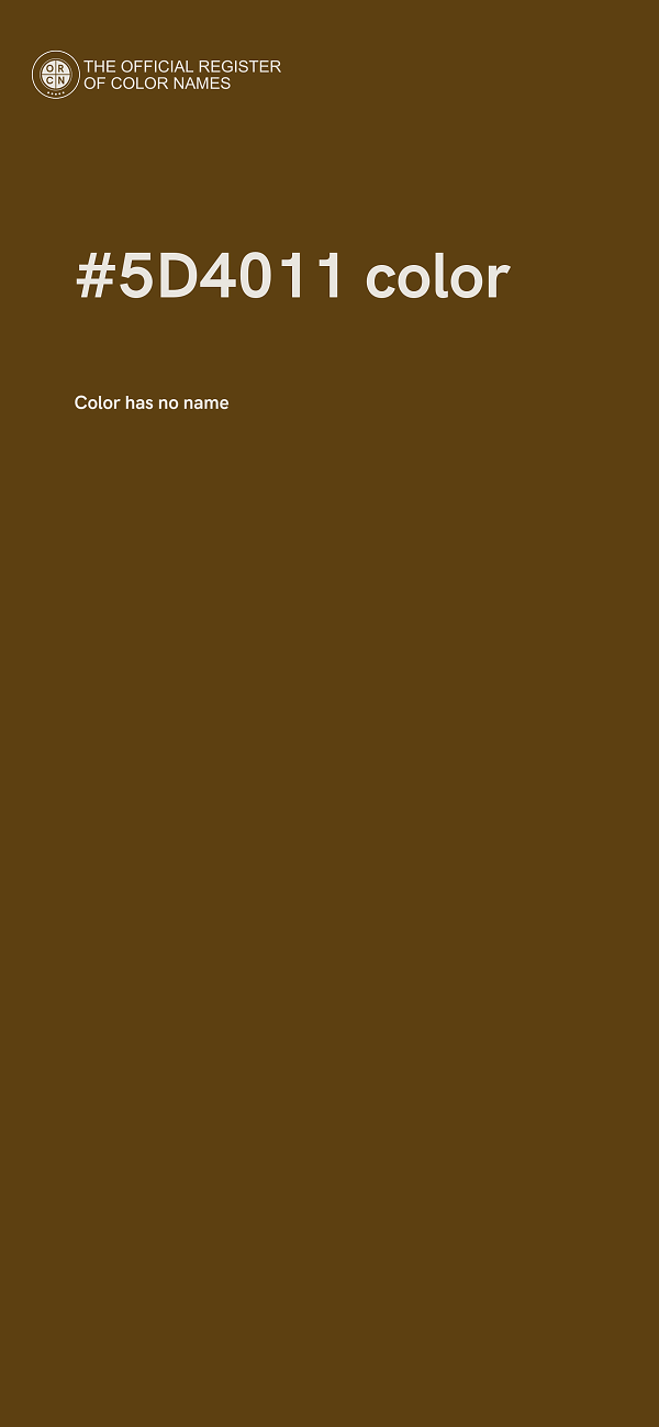 #5D4011 color image