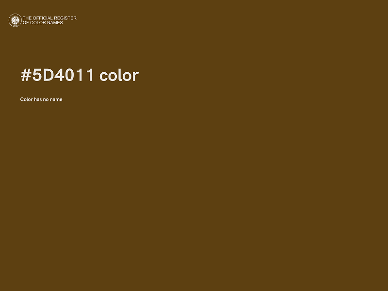 #5D4011 color image