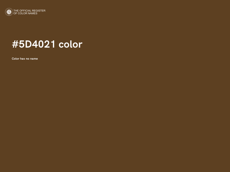 #5D4021 color image