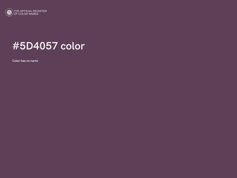 #5D4057 color image