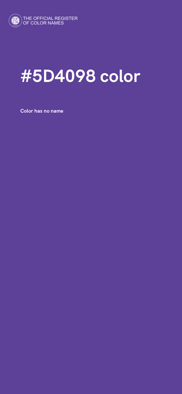 #5D4098 color image