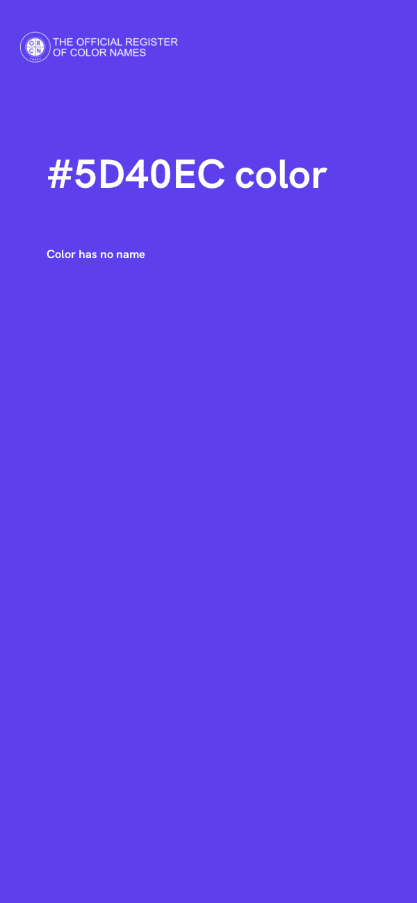 #5D40EC color image