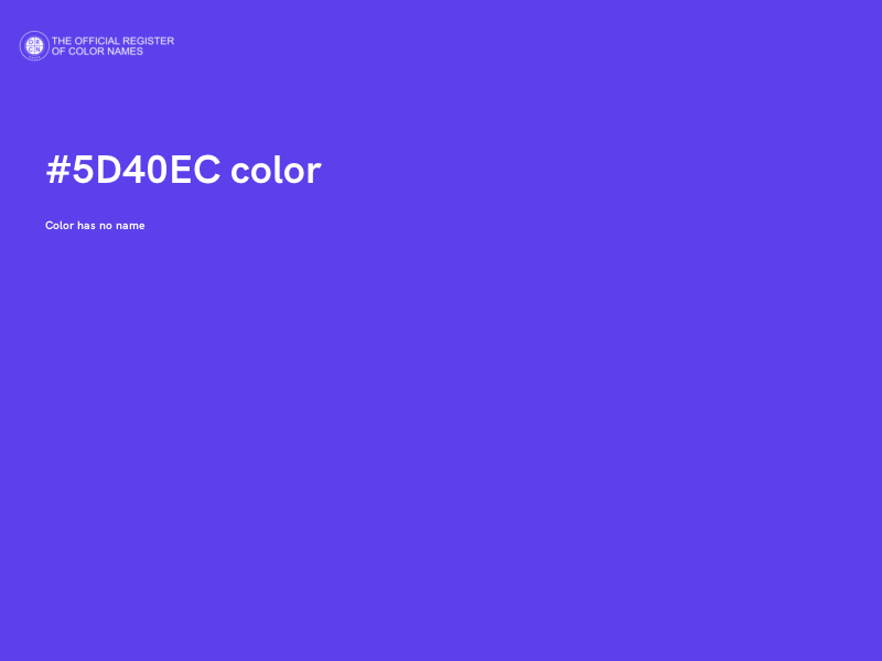 #5D40EC color image
