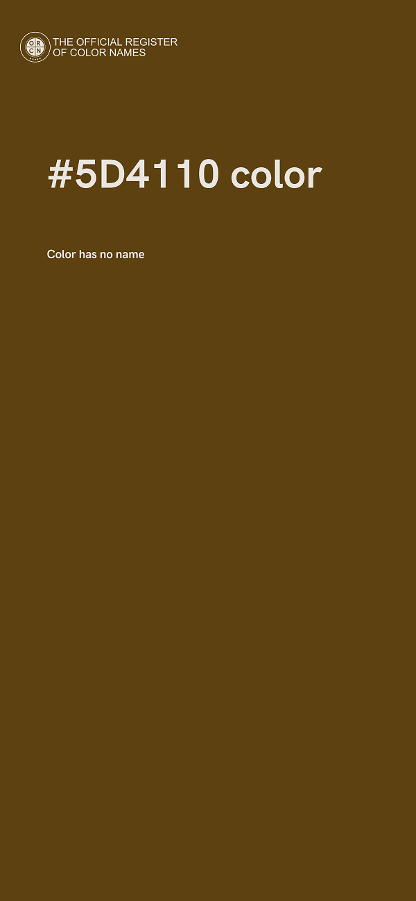 #5D4110 color image