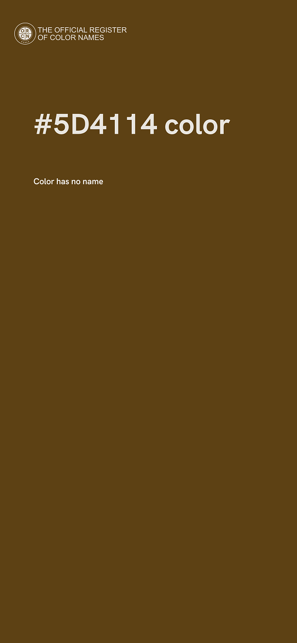 #5D4114 color image