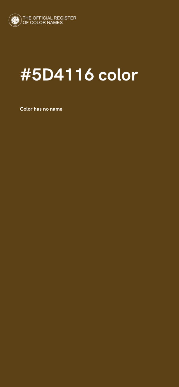 #5D4116 color image