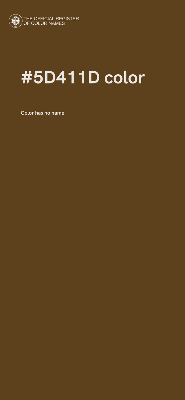 #5D411D color image