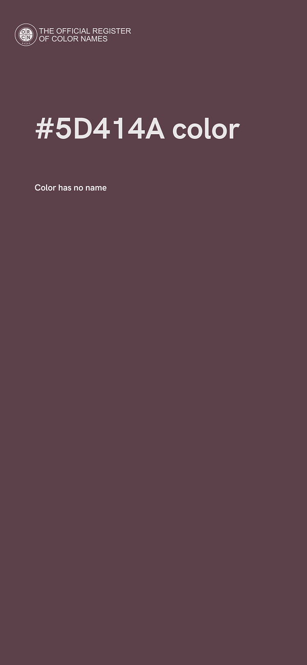 #5D414A color image