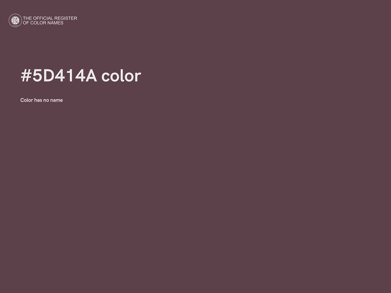 #5D414A color image