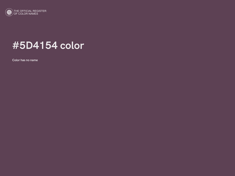 #5D4154 color image