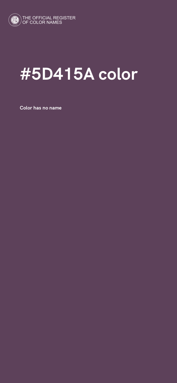 #5D415A color image