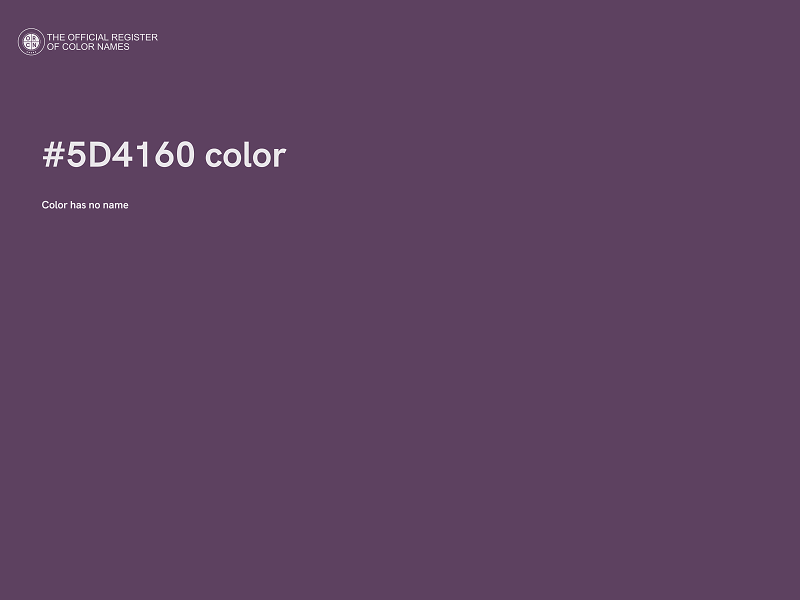 #5D4160 color image
