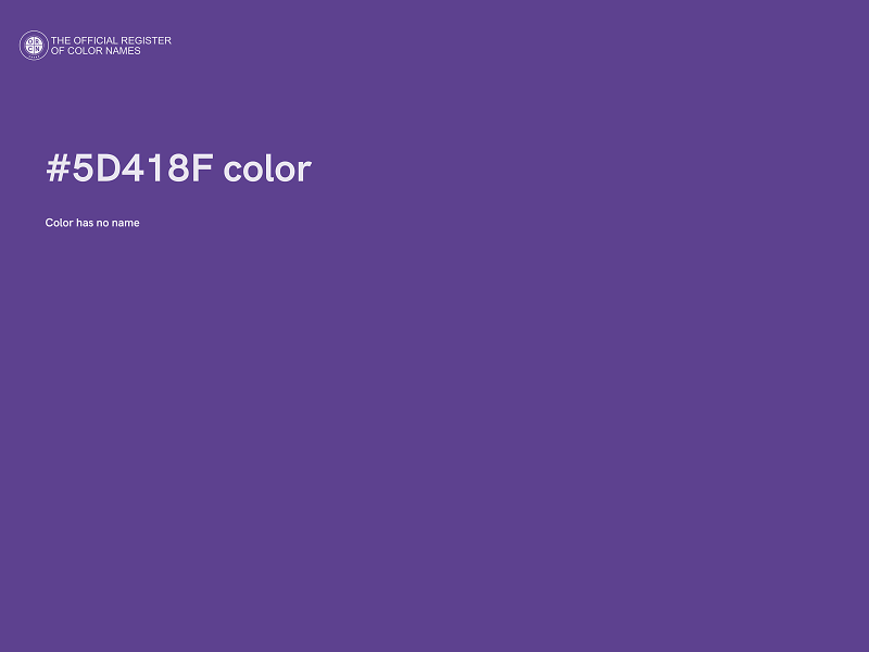 #5D418F color image
