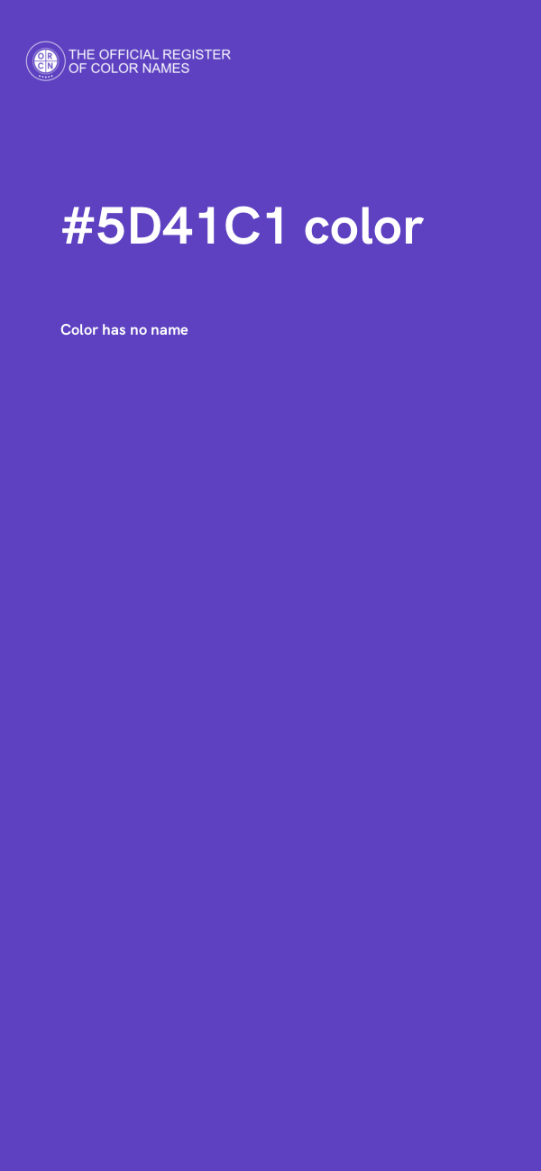 #5D41C1 color image