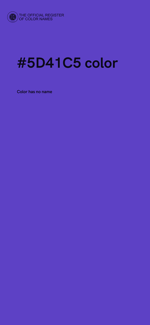 #5D41C5 color image