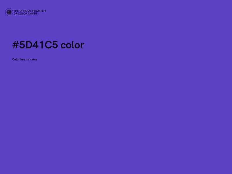 #5D41C5 color image