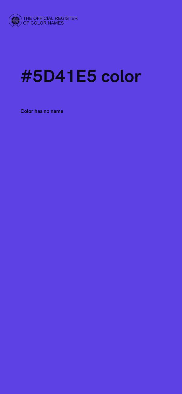 #5D41E5 color image