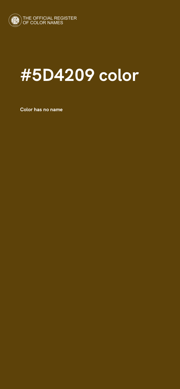 #5D4209 color image