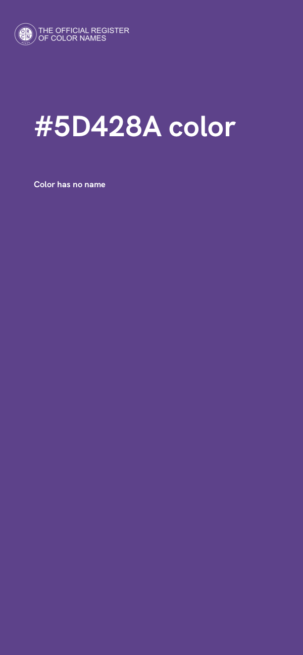 #5D428A color image