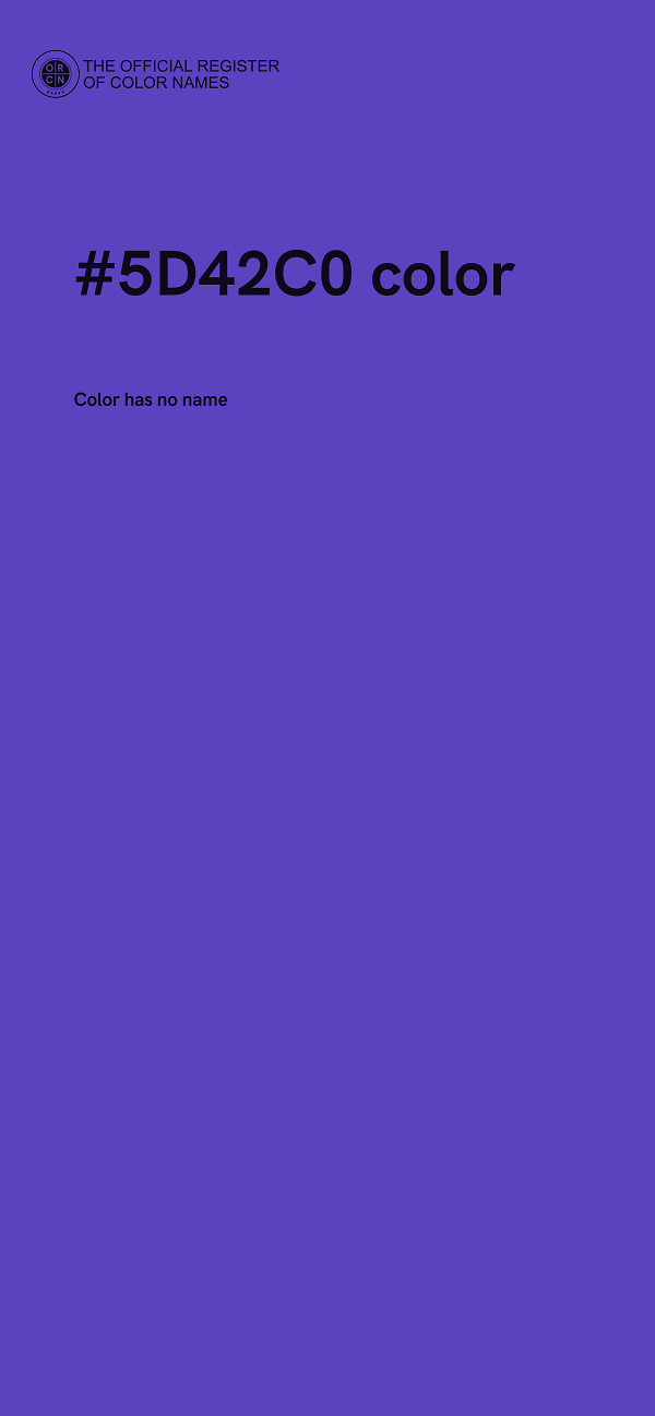 #5D42C0 color image