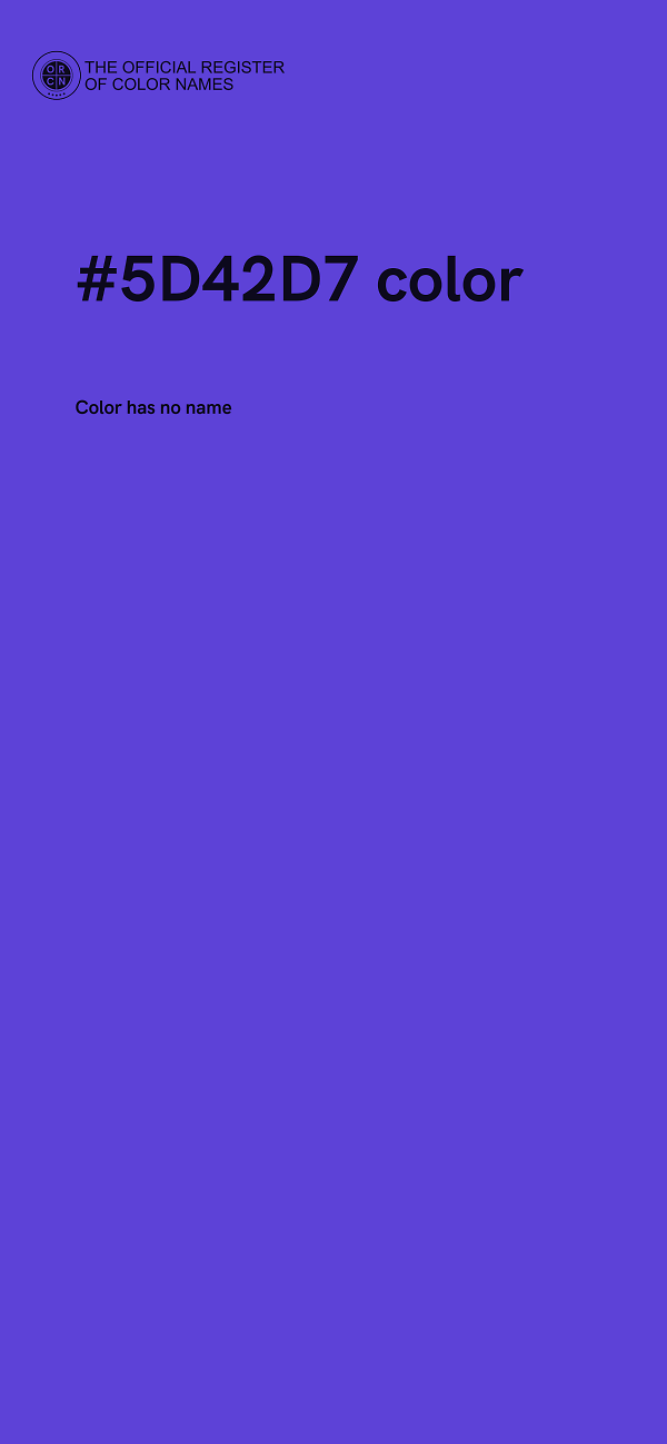 #5D42D7 color image