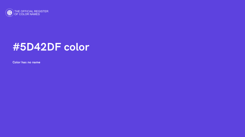 #5D42DF color image