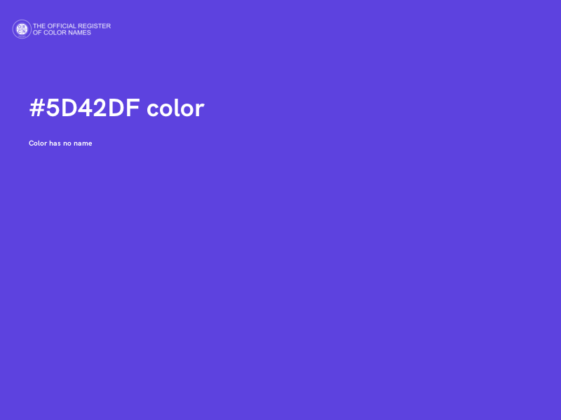 #5D42DF color image