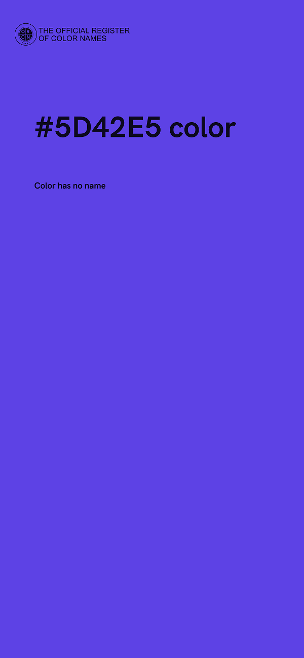 #5D42E5 color image