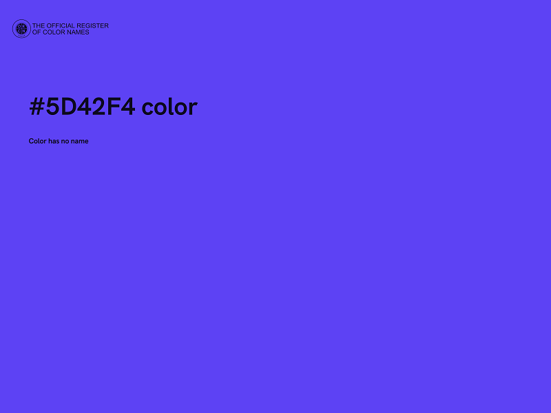 #5D42F4 color image