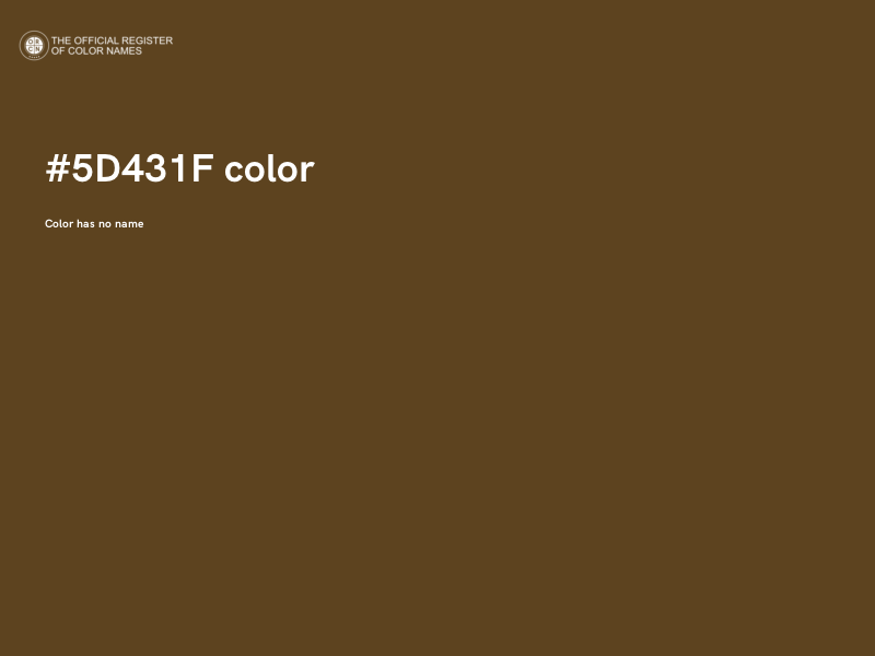 #5D431F color image