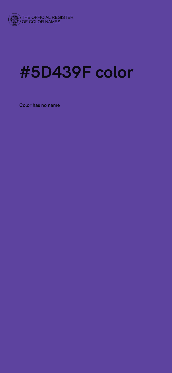 #5D439F color image