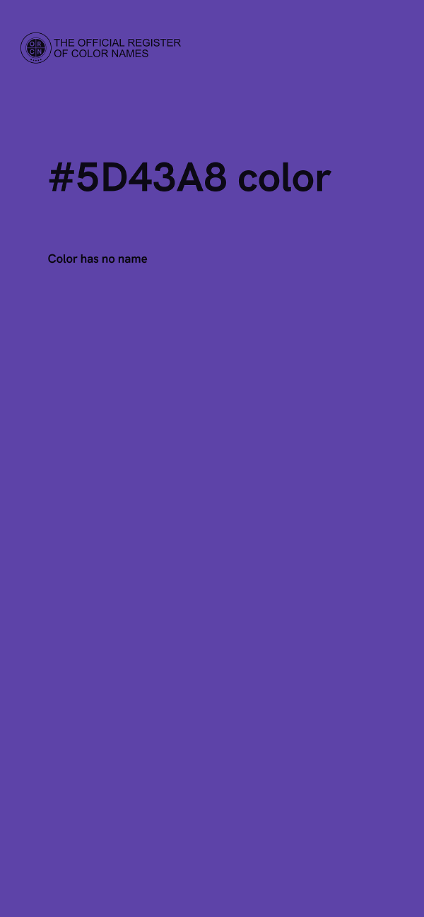 #5D43A8 color image