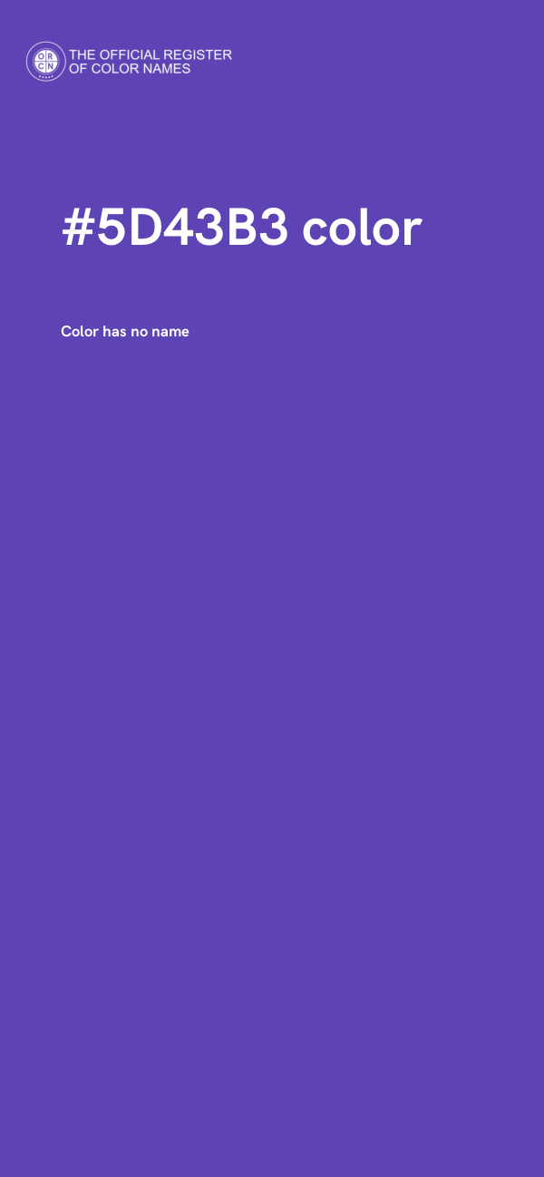 #5D43B3 color image