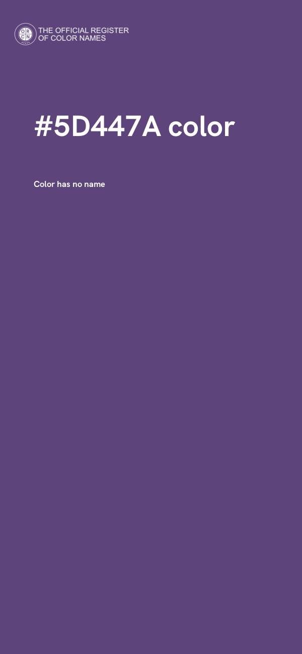#5D447A color image