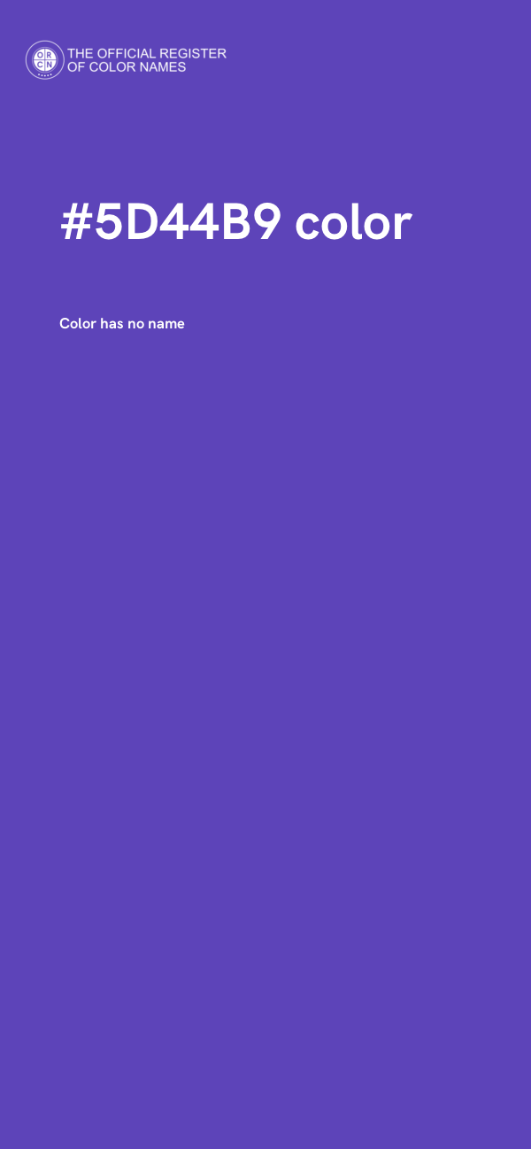 #5D44B9 color image