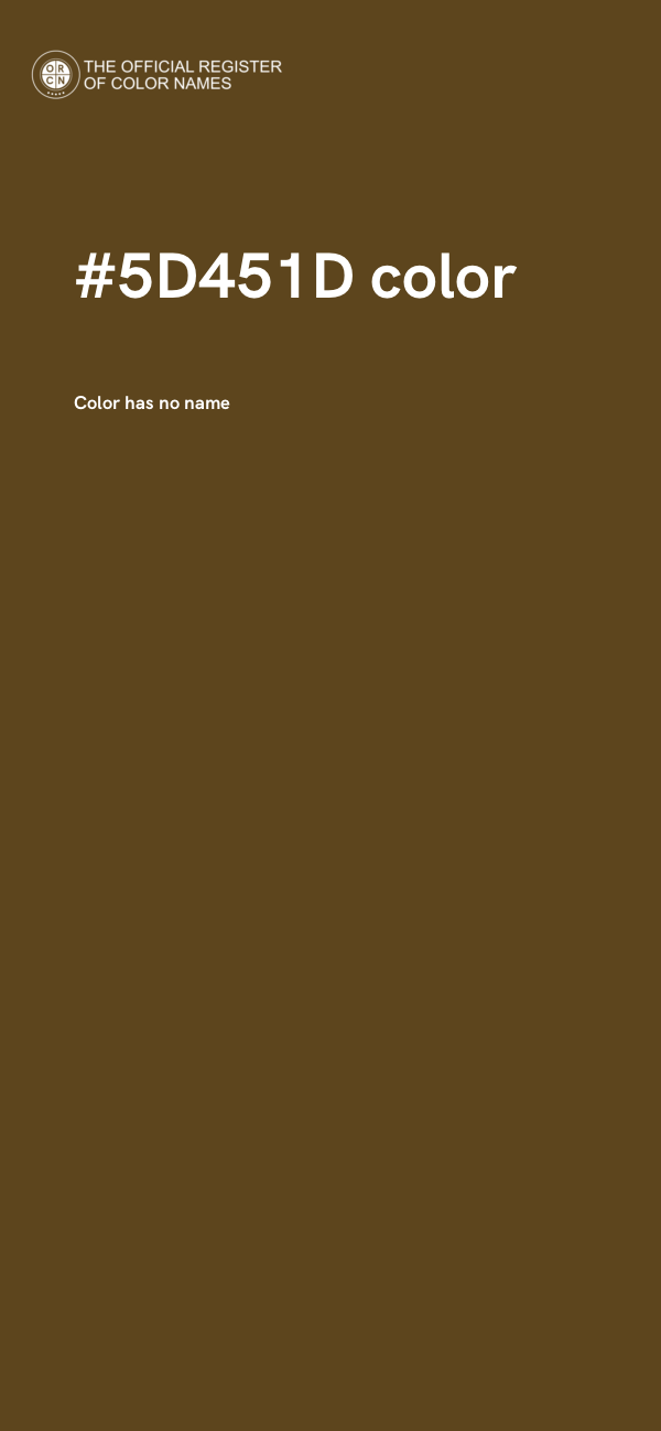 #5D451D color image