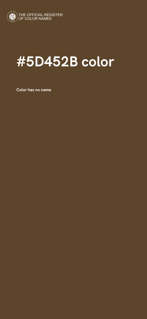 #5D452B color image