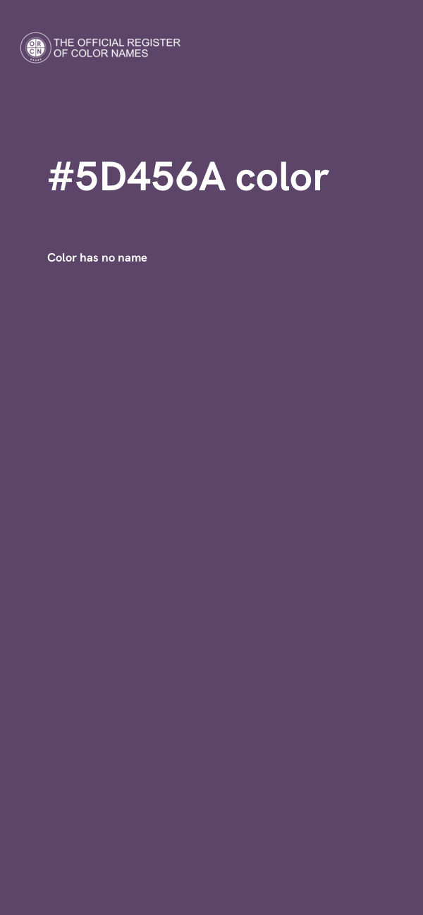 #5D456A color image