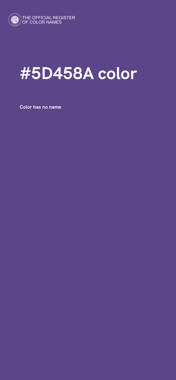 #5D458A color image