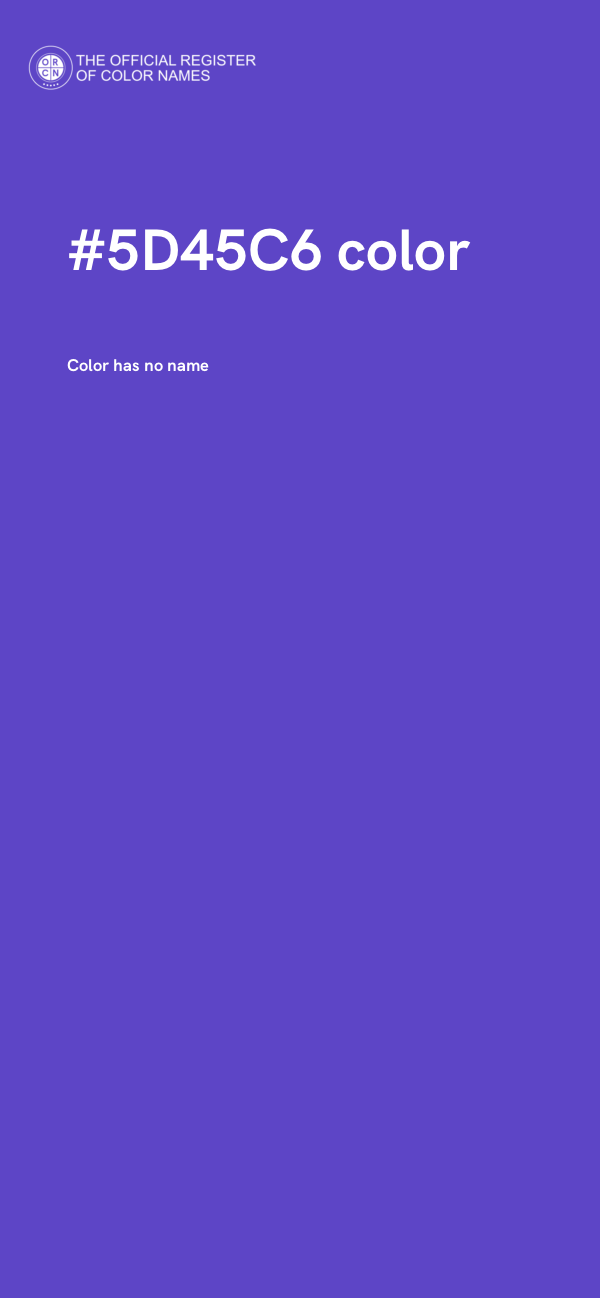 #5D45C6 color image
