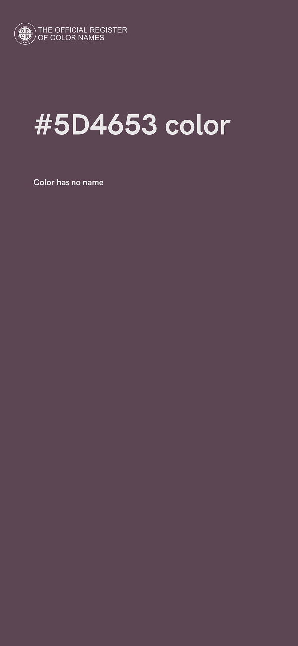 #5D4653 color image