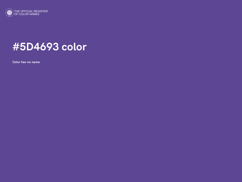 #5D4693 color image
