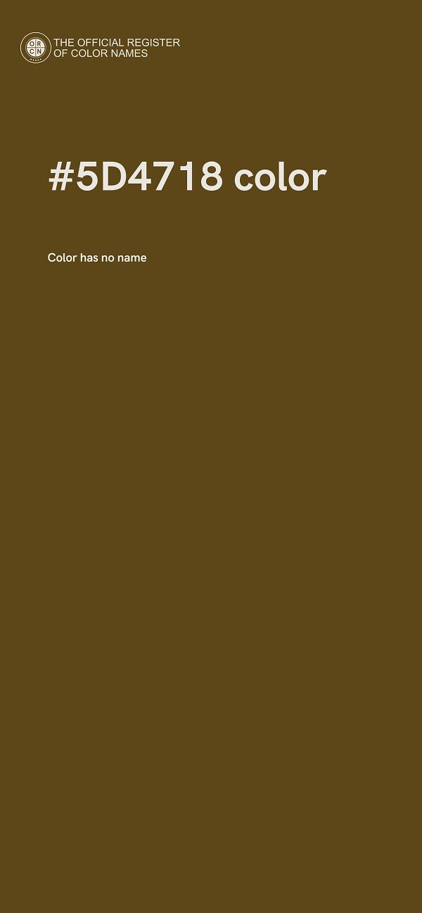 #5D4718 color image