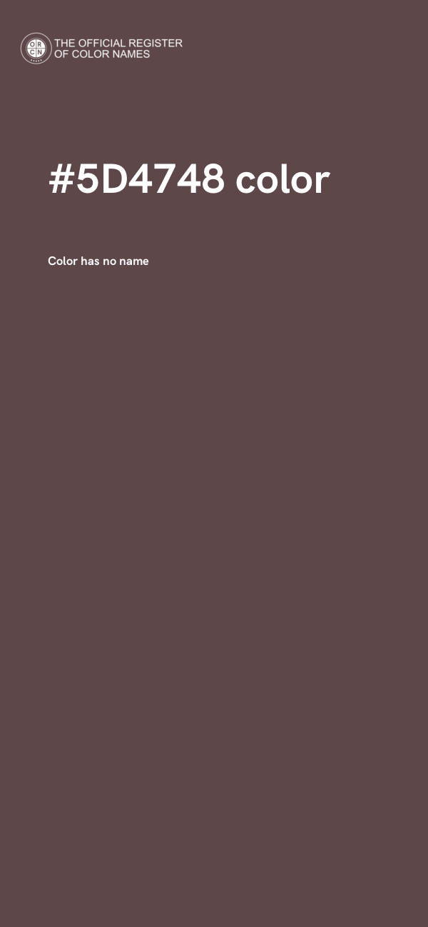 #5D4748 color image