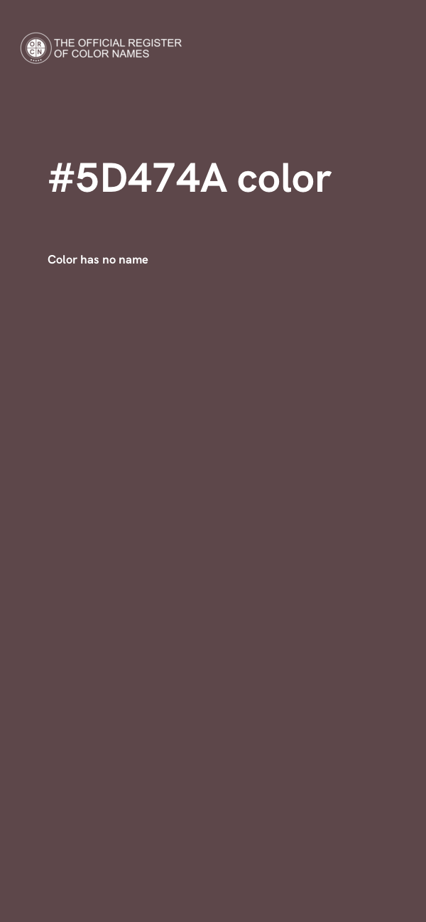 #5D474A color image