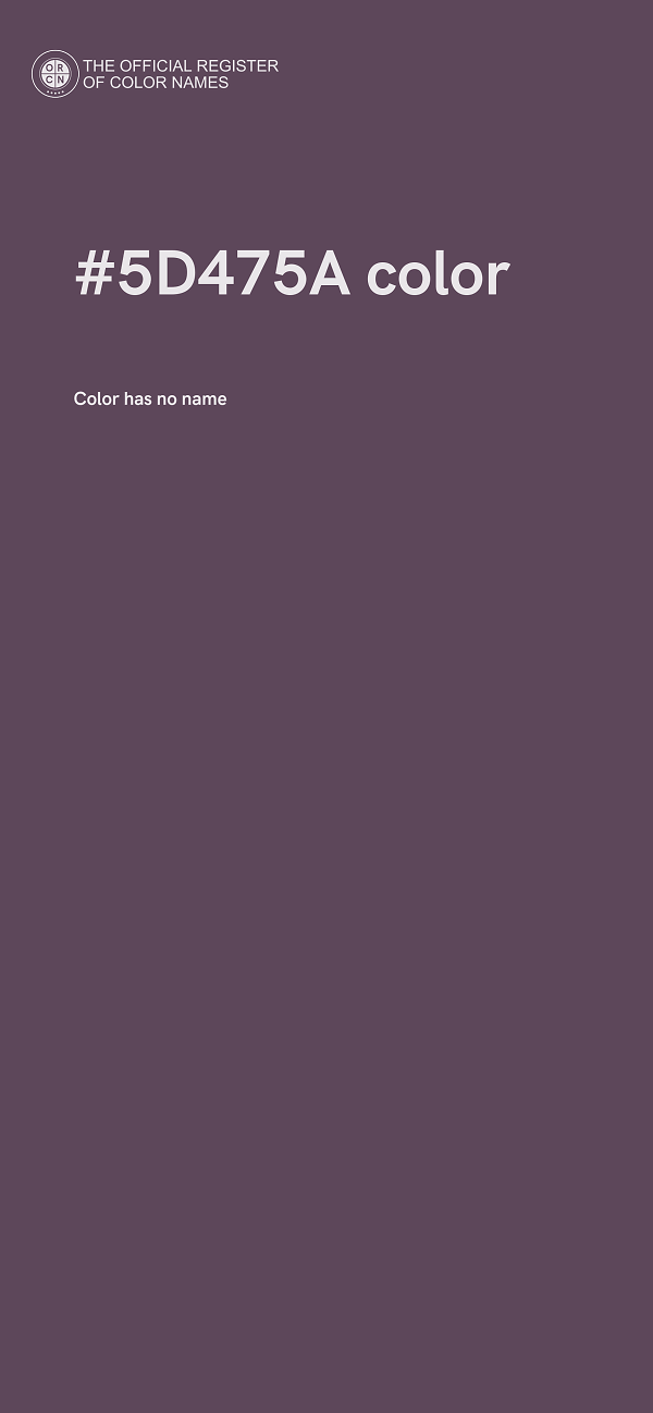 #5D475A color image