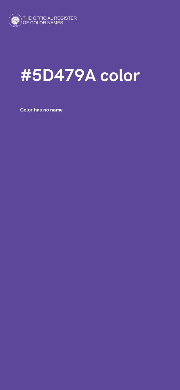 #5D479A color image
