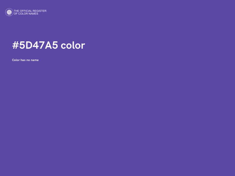 #5D47A5 color image